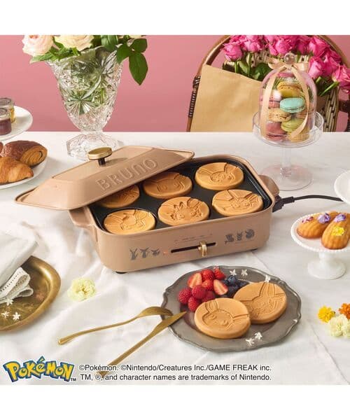 BRUNOポケモンコラボ　コンパクトホットプレート　イーブイフレンズ