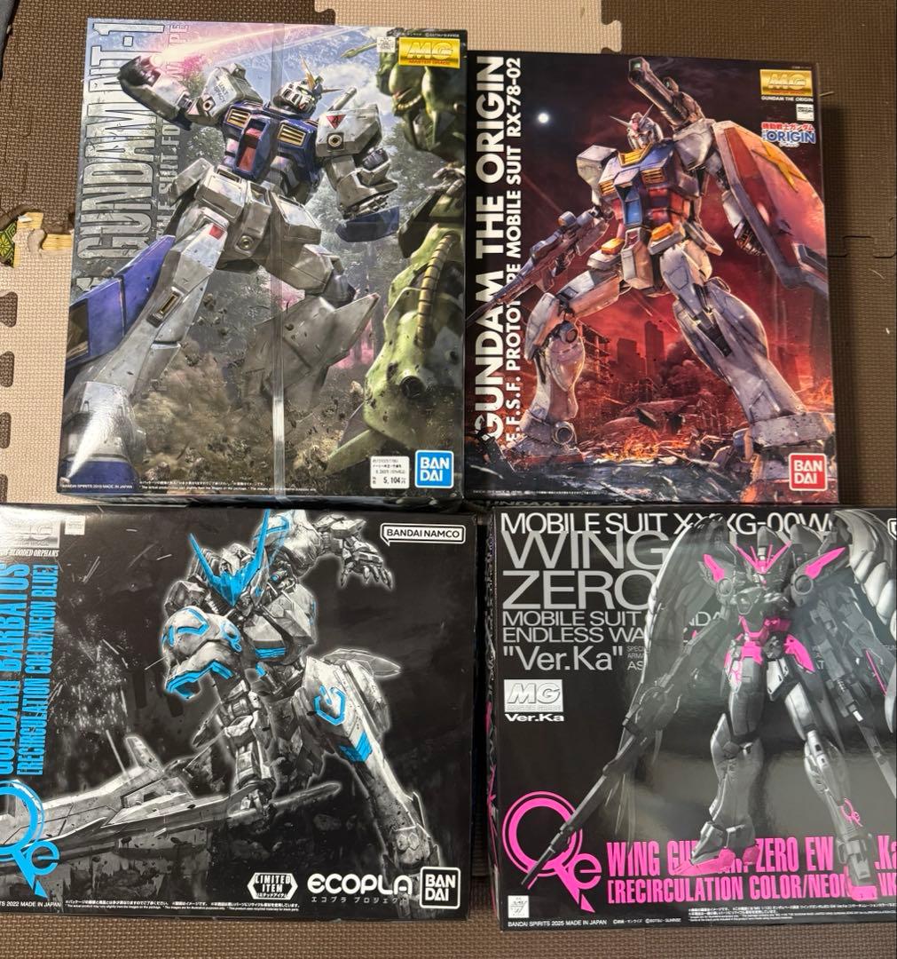 1/100 MG RX-78NT-1 ガンダムVer.2.0 ほか三点セット