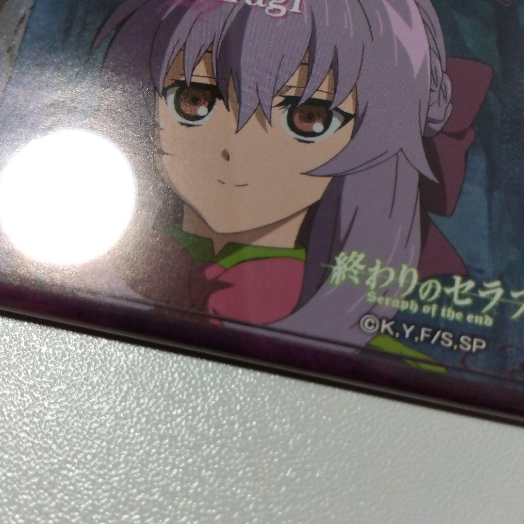 【終わりのセラフ】柊シノア 文教堂 アニメガ 限定 スクエア缶バッジ