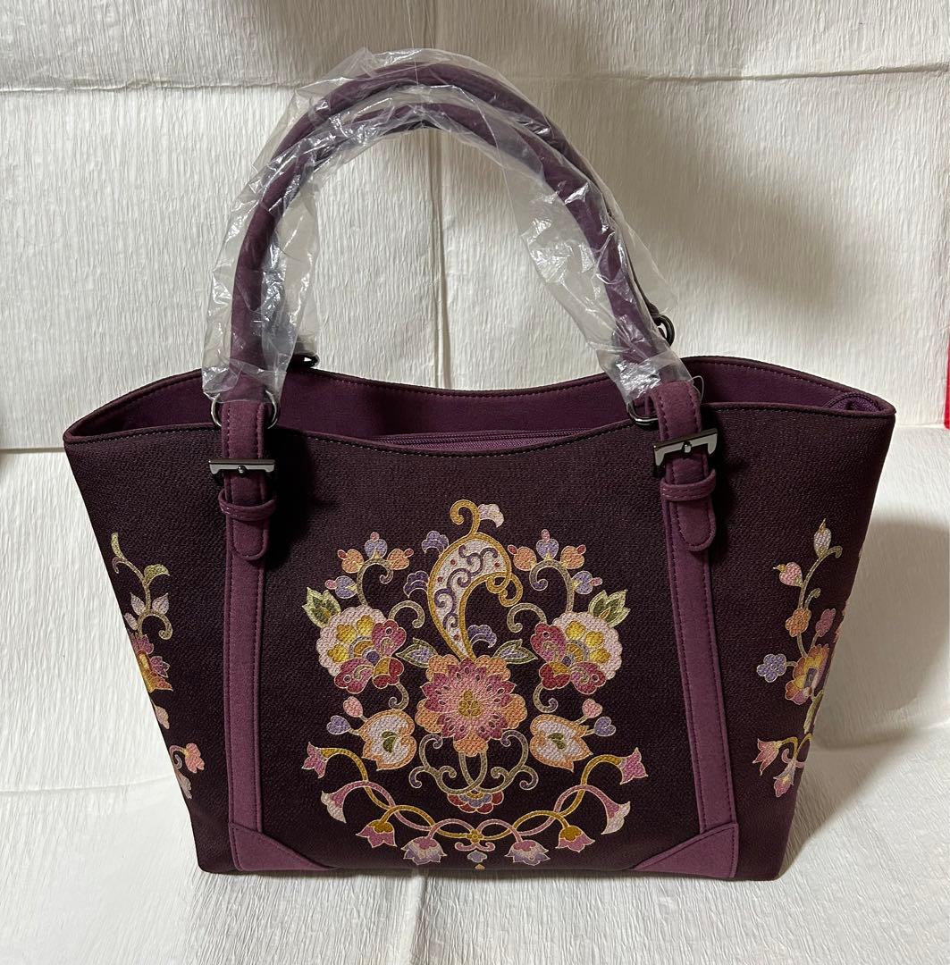 岡重　okajima バック　ダークパープル 新品