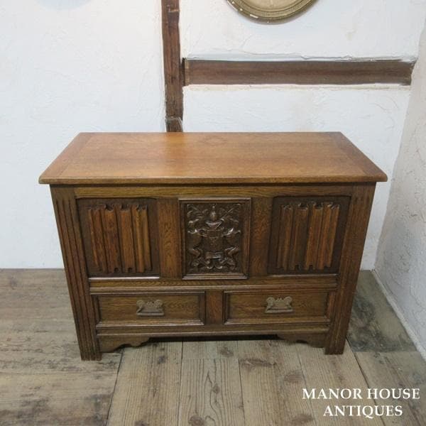 イギリス アンティーク 家具 ブランケットボックス コファ 英国 6120e