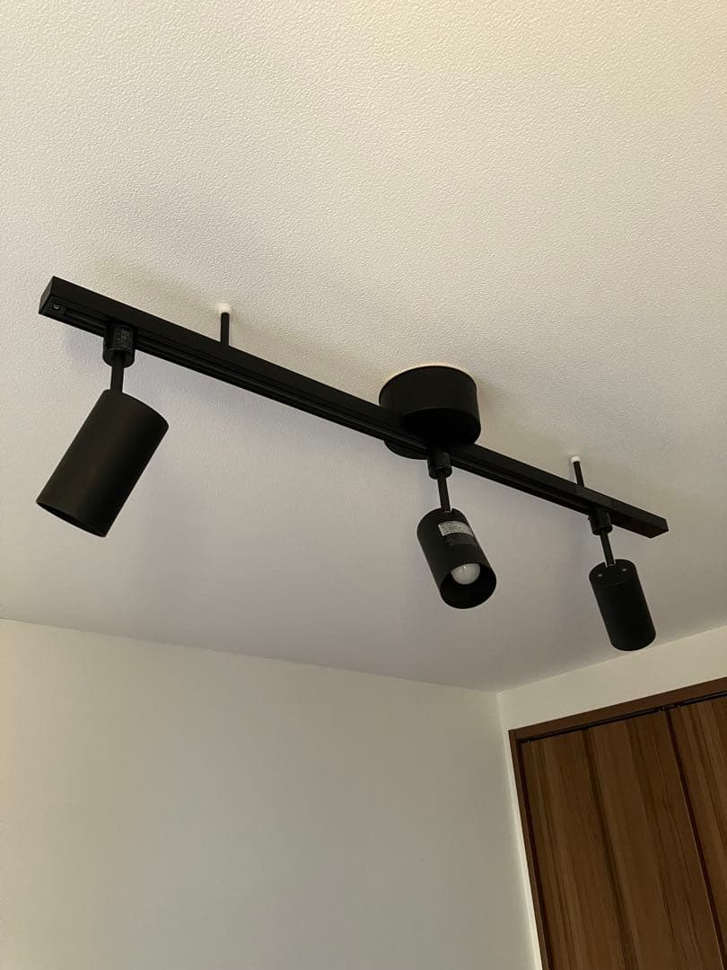 無印良品 システムライト本体 スポットライトx3 LED電球x3 ダクトレール