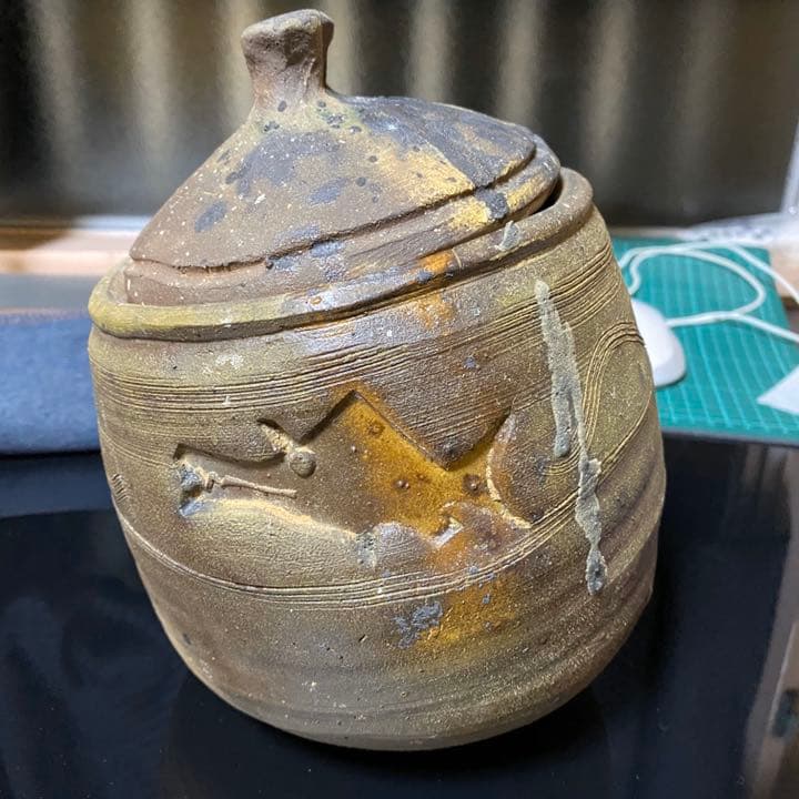 中川伊作　知花南蛮焼　水指