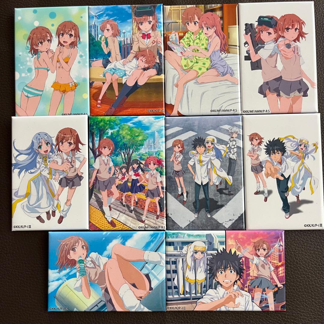 とある魔術の禁書目録 とある科学の超電磁砲 スクエア缶バッジ