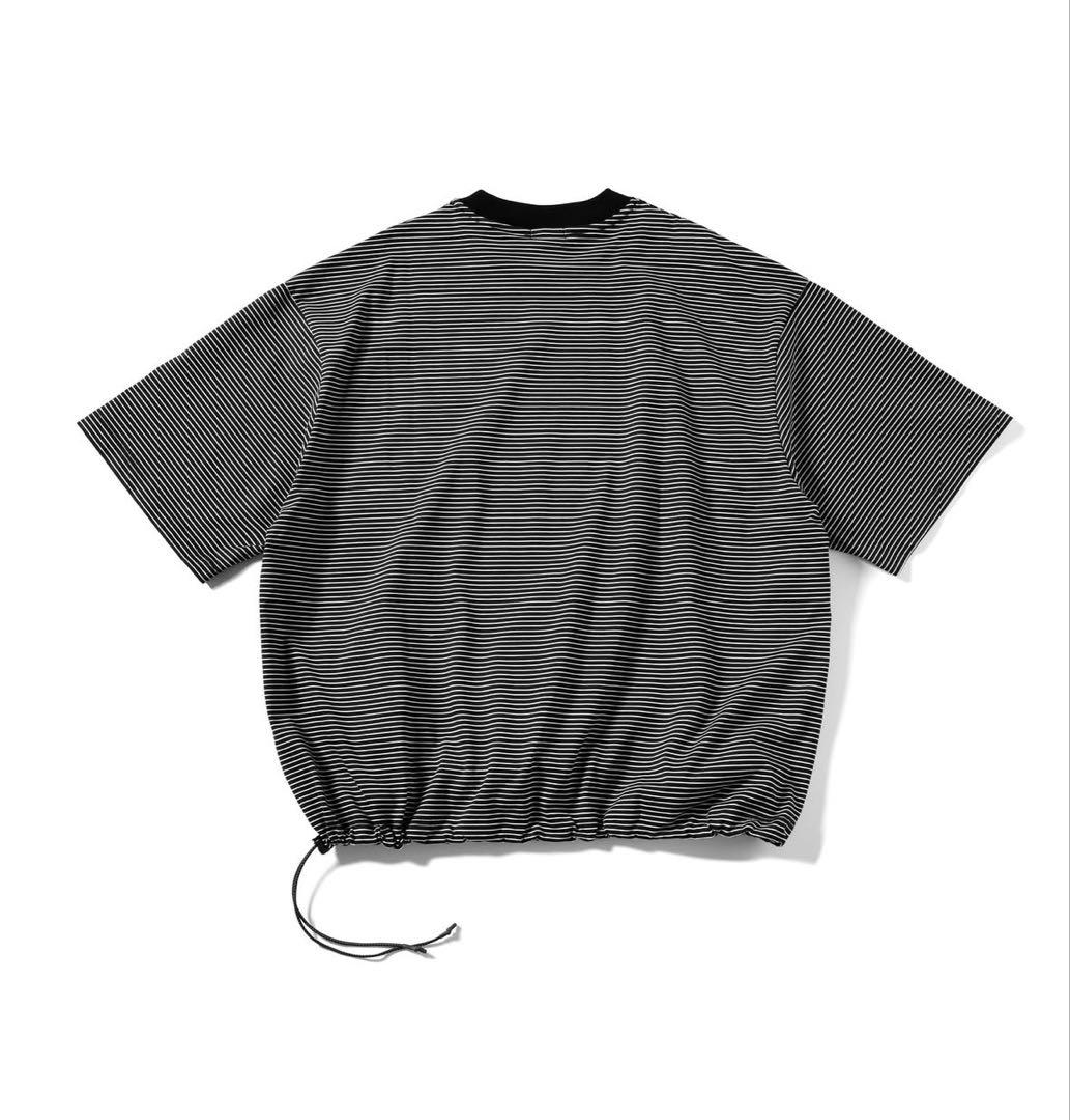 トップス STRIPED MASSIVE T-SHIRT WITH DRAWSTRINGS