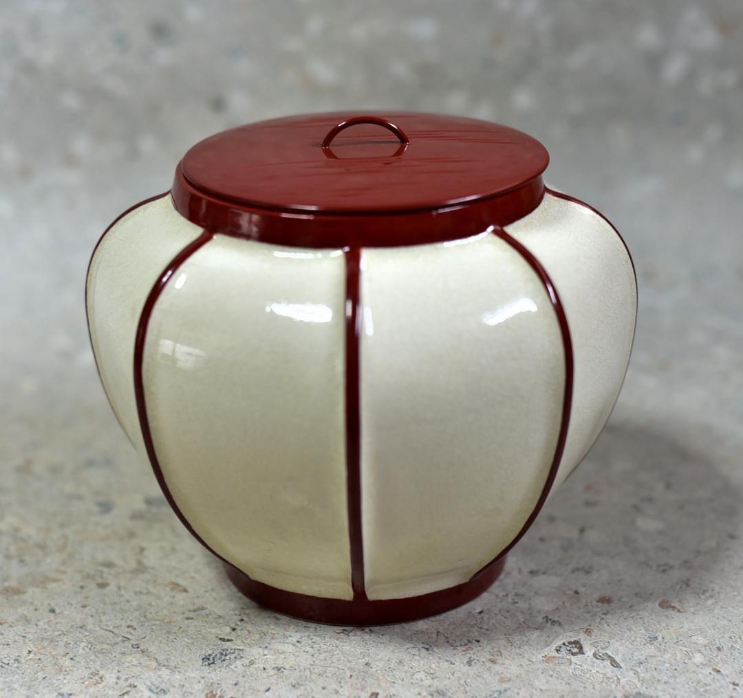 値下げ、瑞豊造　ぼんぼり水指【極上品】　共箱/お茶道具