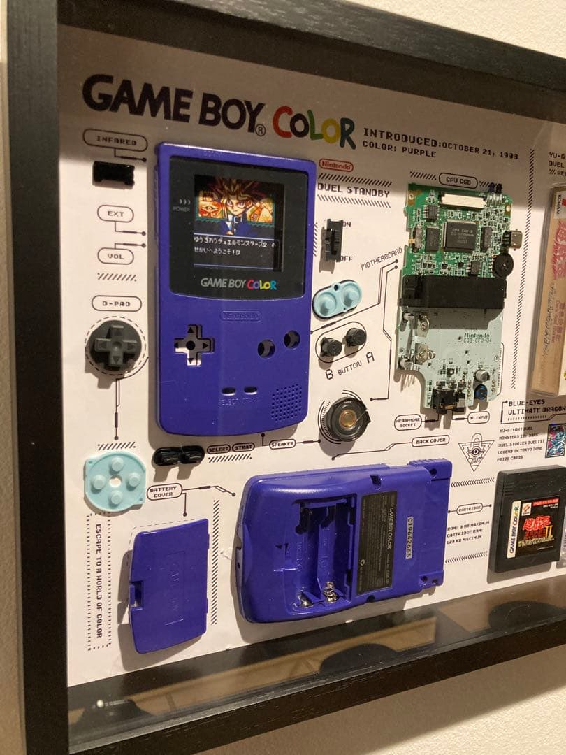遊戯王　ゲームボーイ　カラー　分解アート