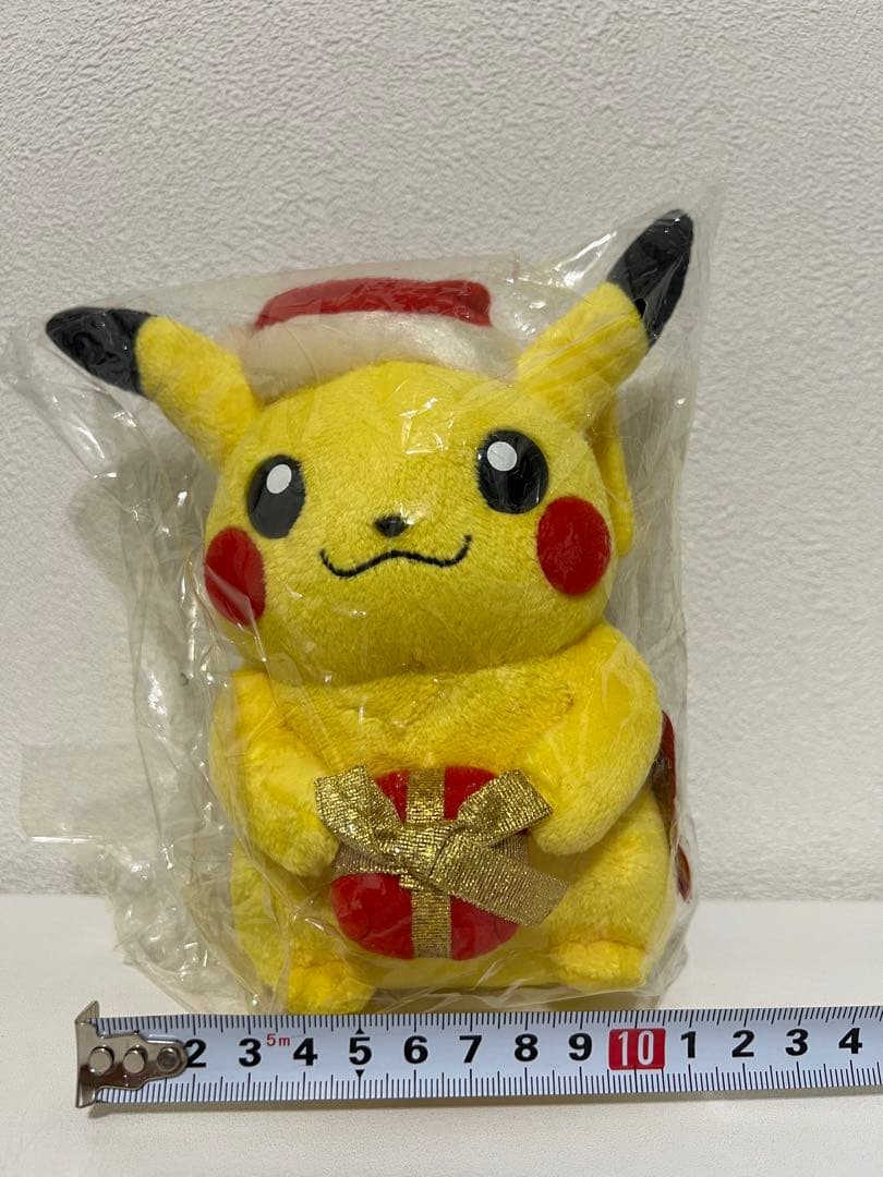 ポケモンセンター限定 2005年ピカチュウ クリスマス ぬいぐるみ 紙タグ付き
