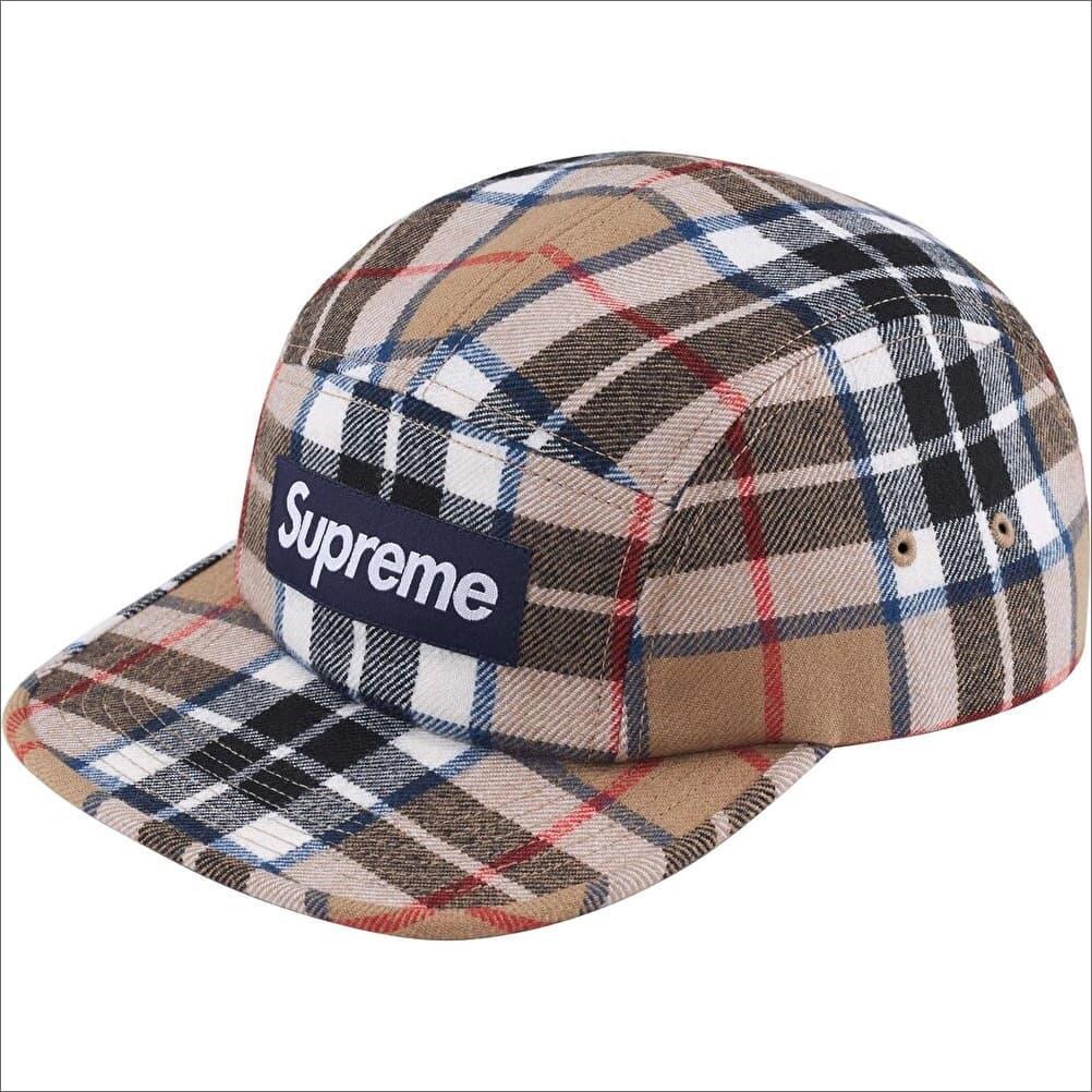 帽子 Supreme Lochcarron Camp cap Tan Plaid