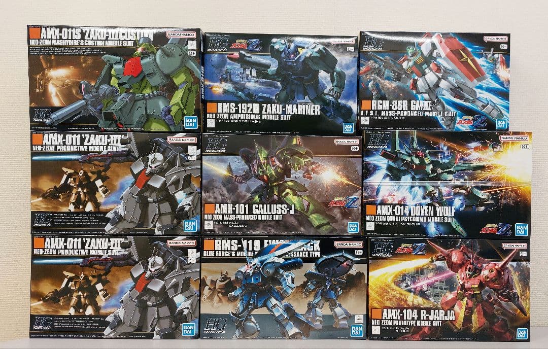 HGUC 1/144 ドーベン・ウルフ ザクIII 量産型 R・ジャジャ　他