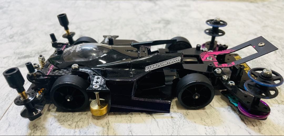 ミニ四駆　ＭＥシャーシ　幅狭２軸ATスラダン １軸アンカー
