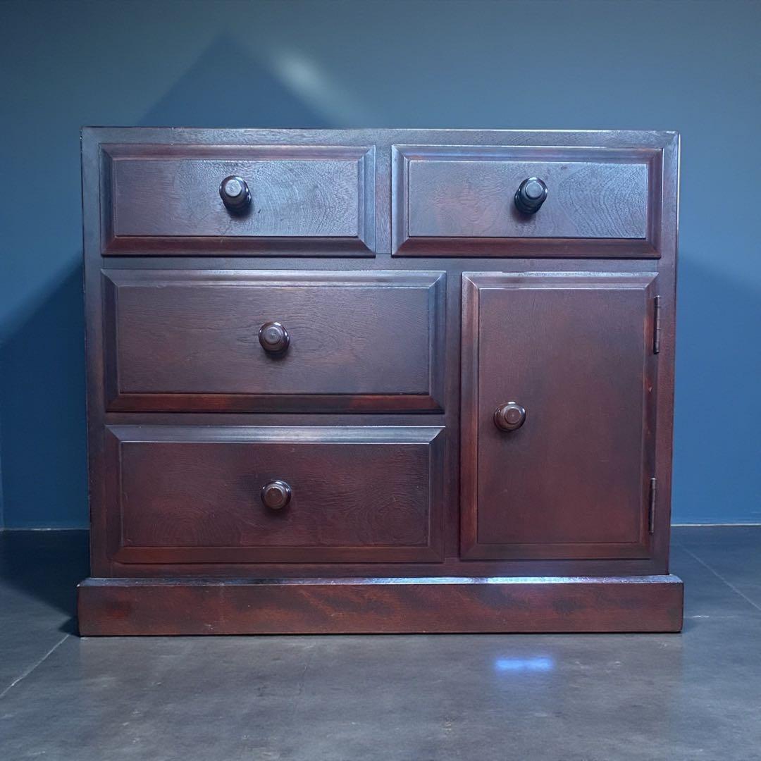 九州民芸家具（つくし民芸） チェスト　サイドテーブル　高級感溢れる重厚なチェスト