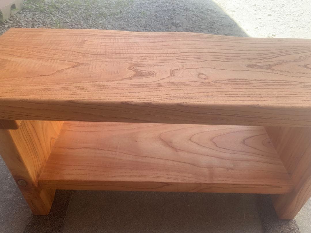 夏セールＢ：サイドテーブル、TV台、飾り棚＊棚有【魅力的な杢目、色艶】