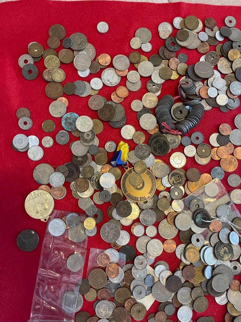 外国硬貨　日本古銭　貨幣　硬貨　記念　他　いろいろ　約10.8kg