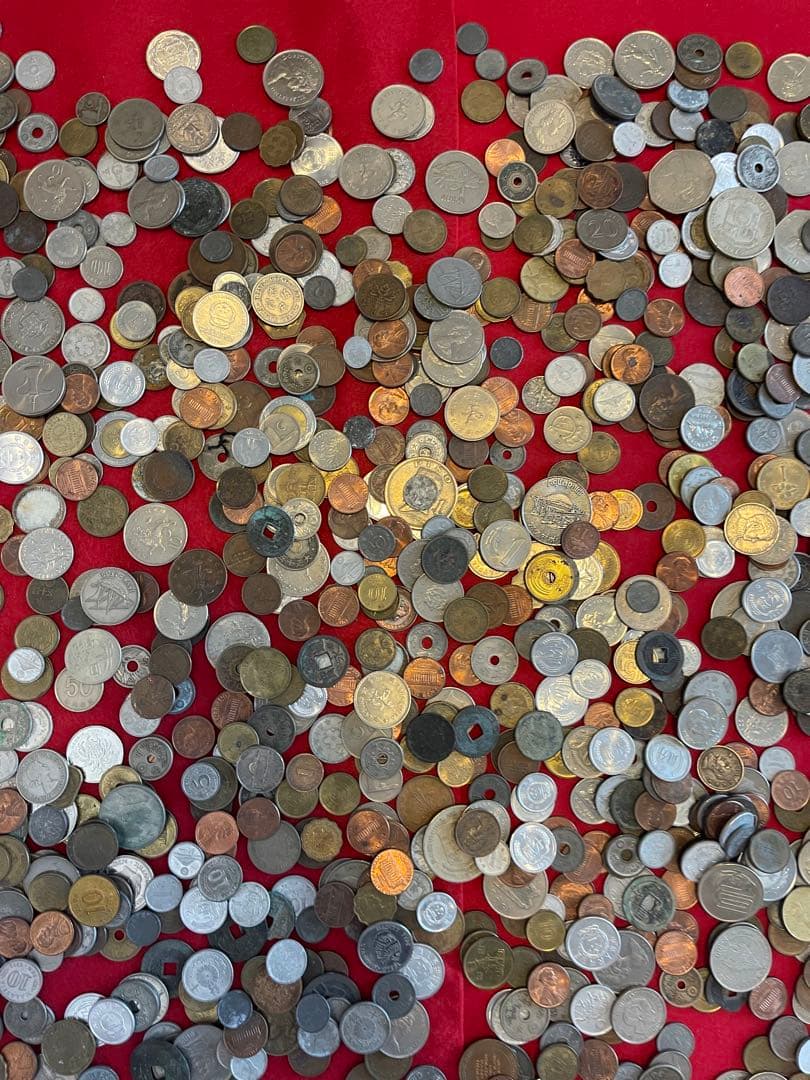 外国硬貨　日本古銭　貨幣　硬貨　記念　他　いろいろ　約10.8kg