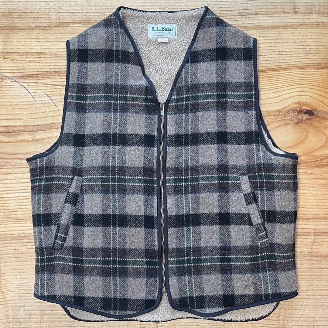 L.L.Bean USA製 90s〜00s ウールボアベスト 美品 サイズフリー