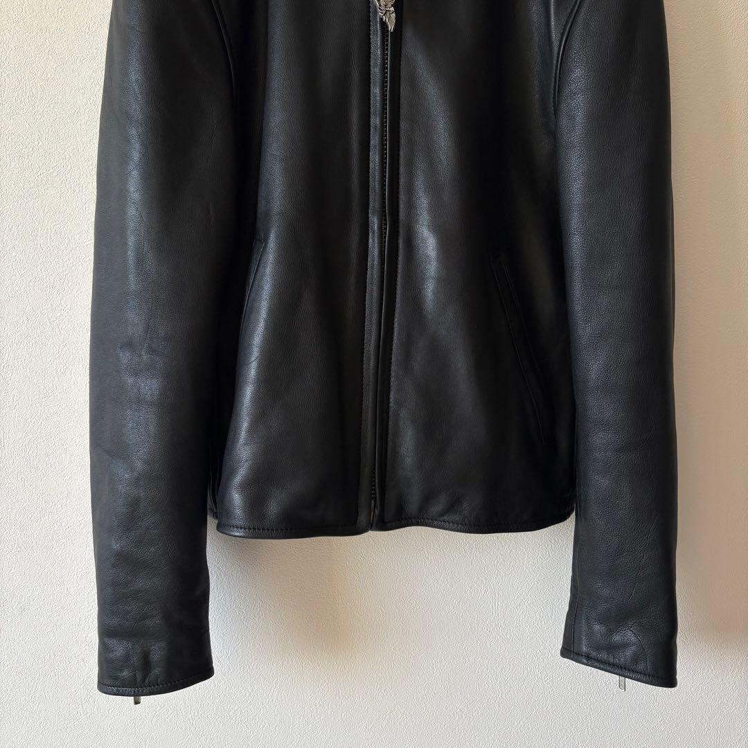 ハーレーダビッドソン シングルライダース レザージャケット ブラック S