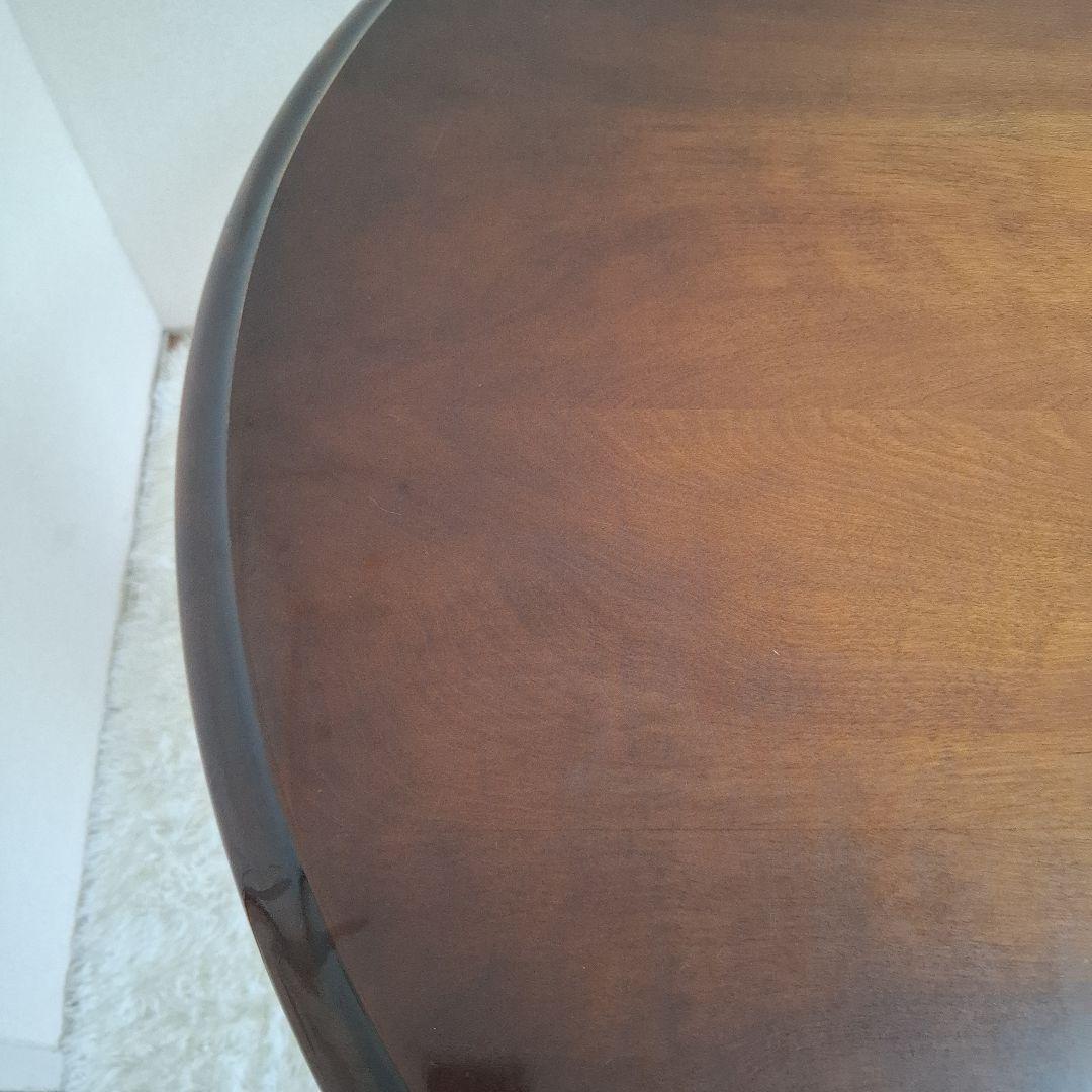 【状態良好】飛騨産業 円形 ダイニングテーブル キツツキマーク