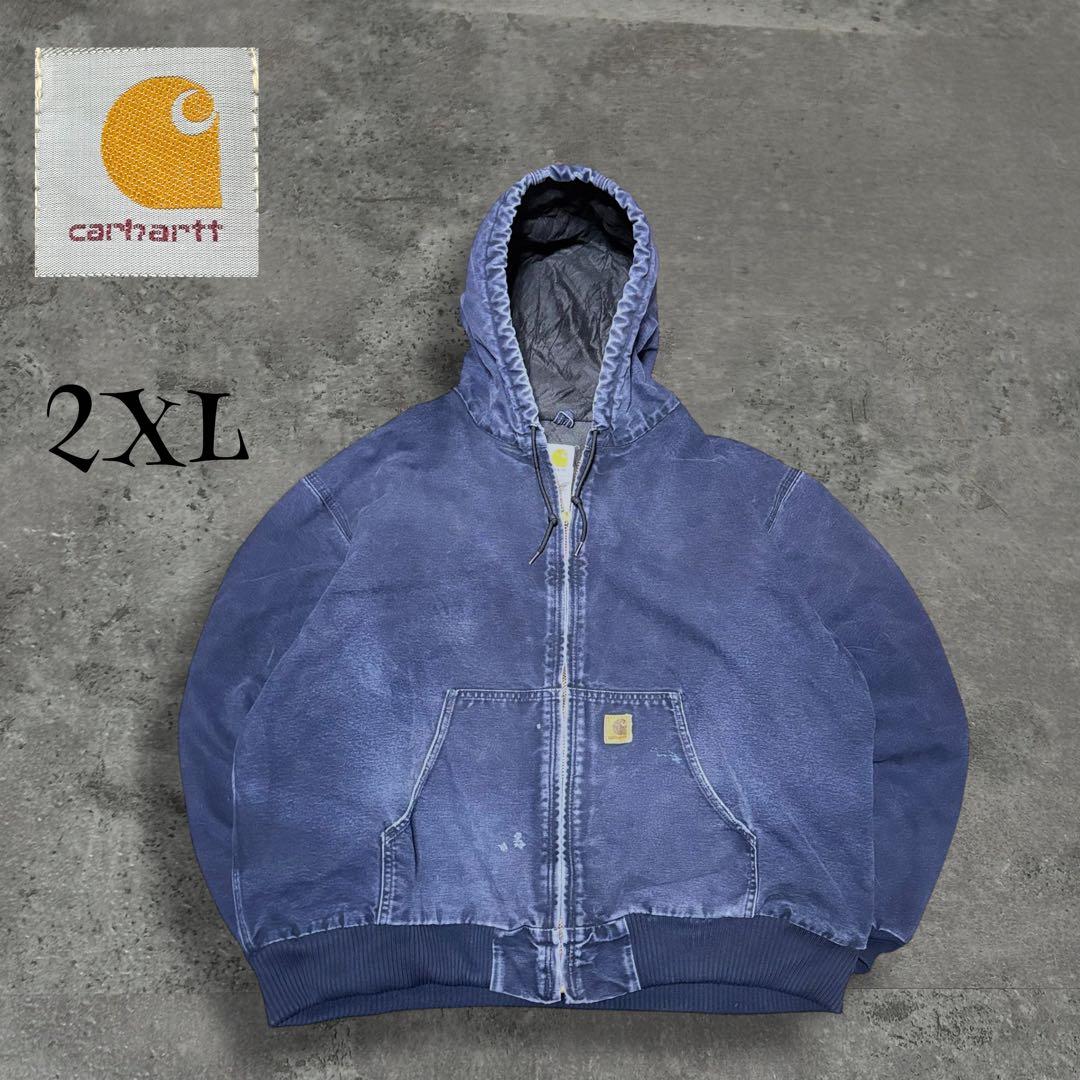 00s 究極フェード Carhartt J130 アクティブジャケット 濃紺