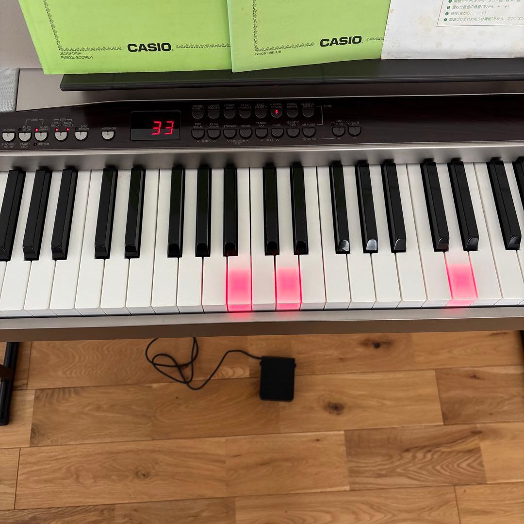 CASIO 電子ピアノ PX500L （2008年販売終了）付属品あり