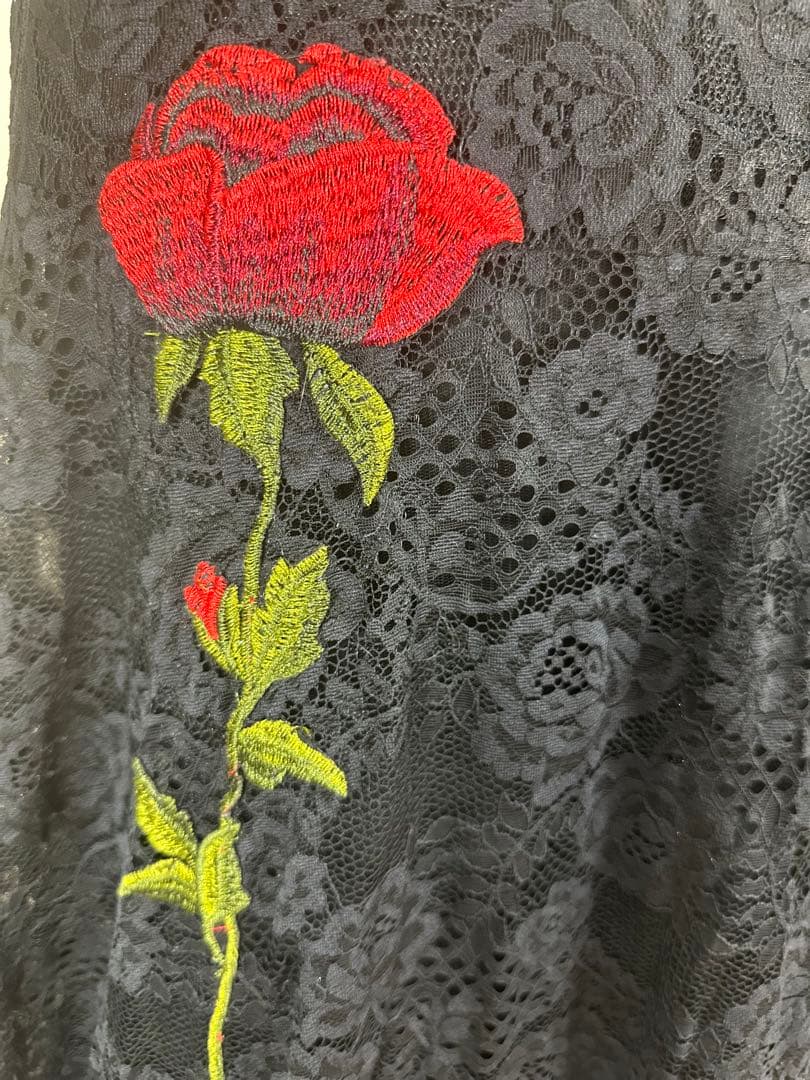 高級薔薇刺繍✨Aラインロングドレスス誕生日二次会パティーキャバ嬢ナイトクラブ