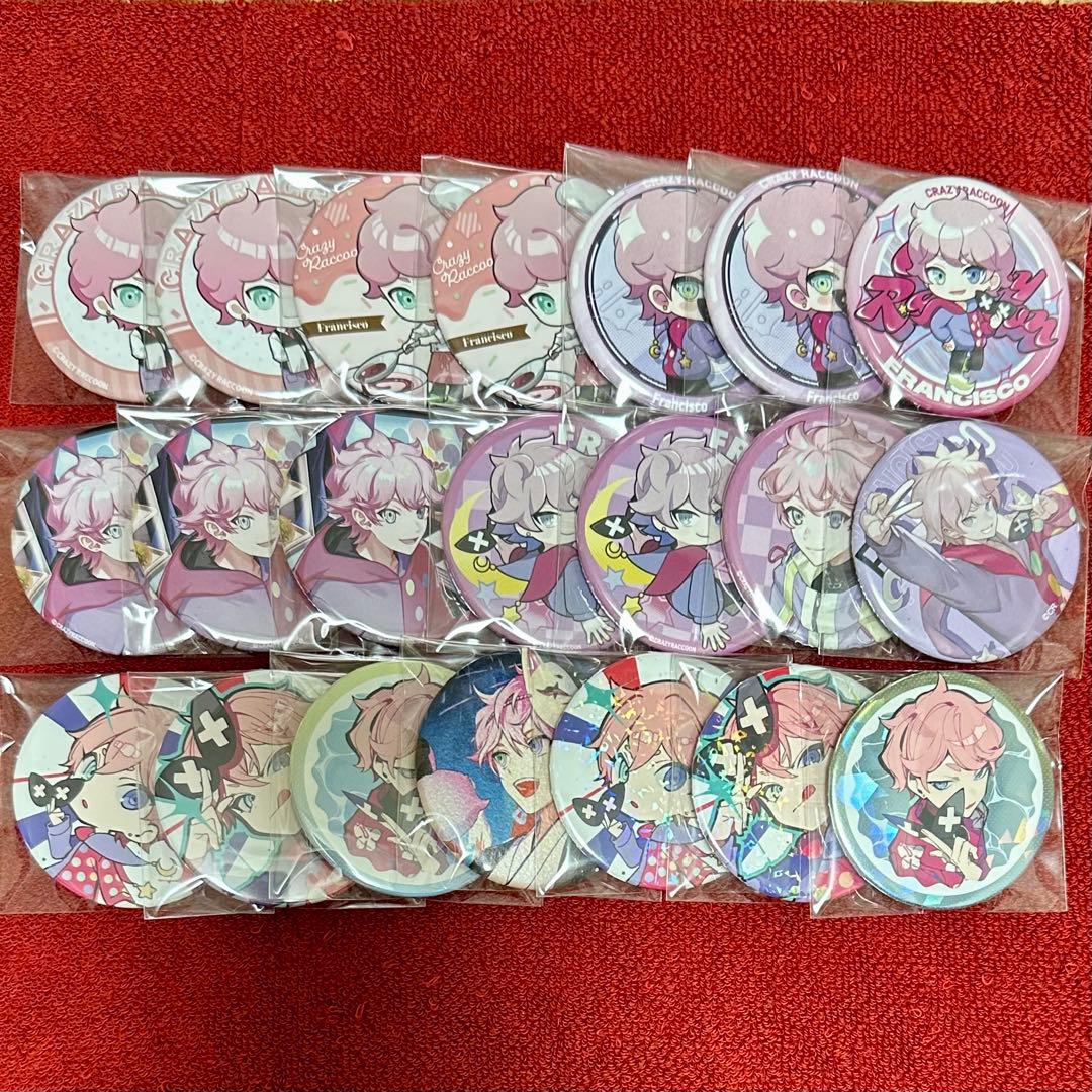 CR crazyraccoon ふらんしすこ 缶バッジ