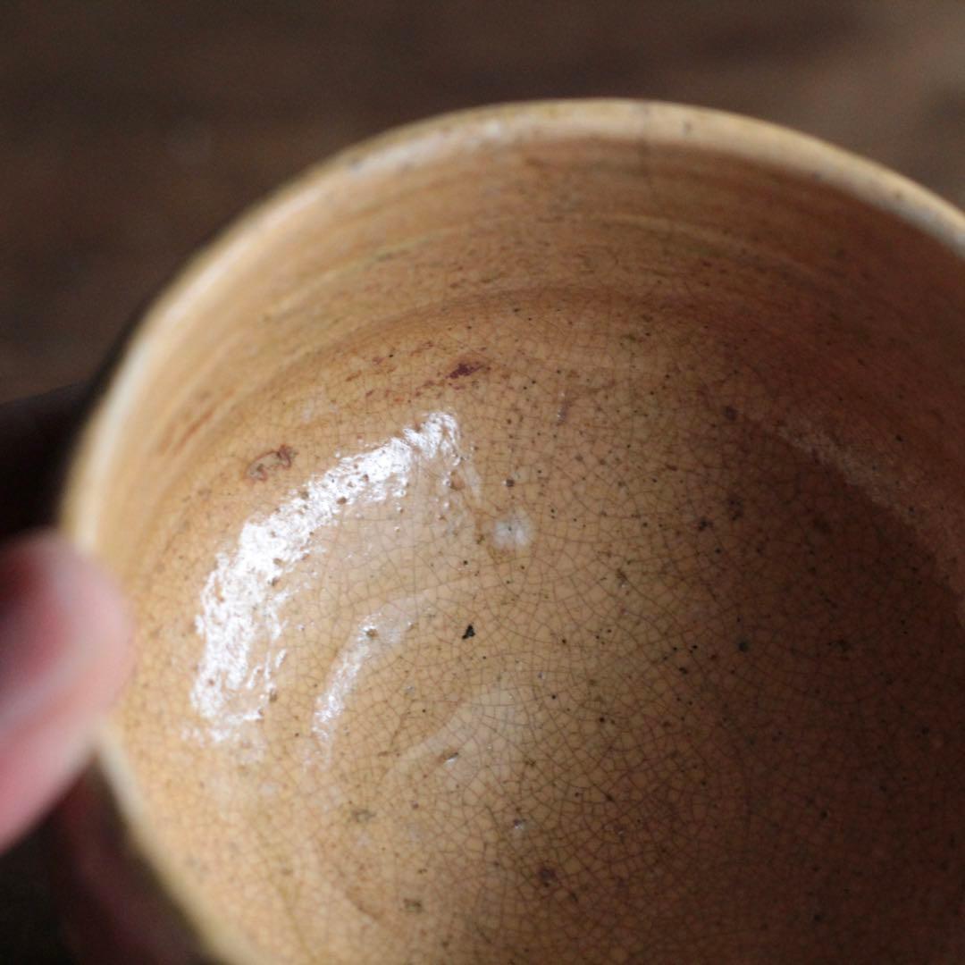 赤膚焼 茶碗 赤膚山銘 茶道具 古道具 アンティーク