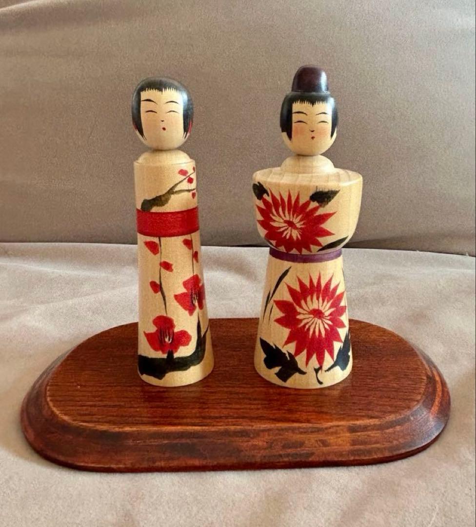 ［美品］こけし雛 柿澤是隆 鳴子こけし
