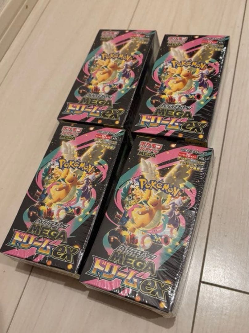 「ポケモンカード」MEGAドリームex 4BOX 新品未開封 シュリンク付き