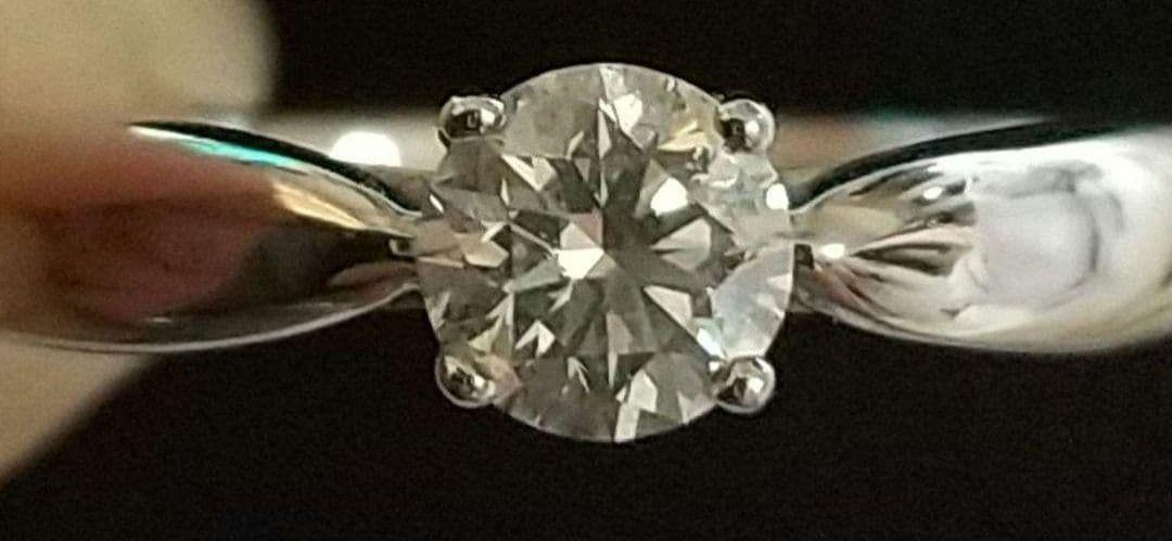 ティファニー ハーモニー ダイヤモンドリング 0.21ct/I/VS1/3EX