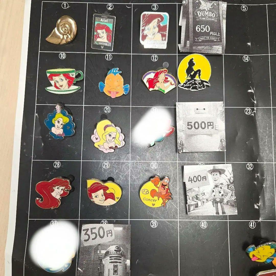 ディズニーピン　アリエル　フランダー　海外　ピントレ　セット