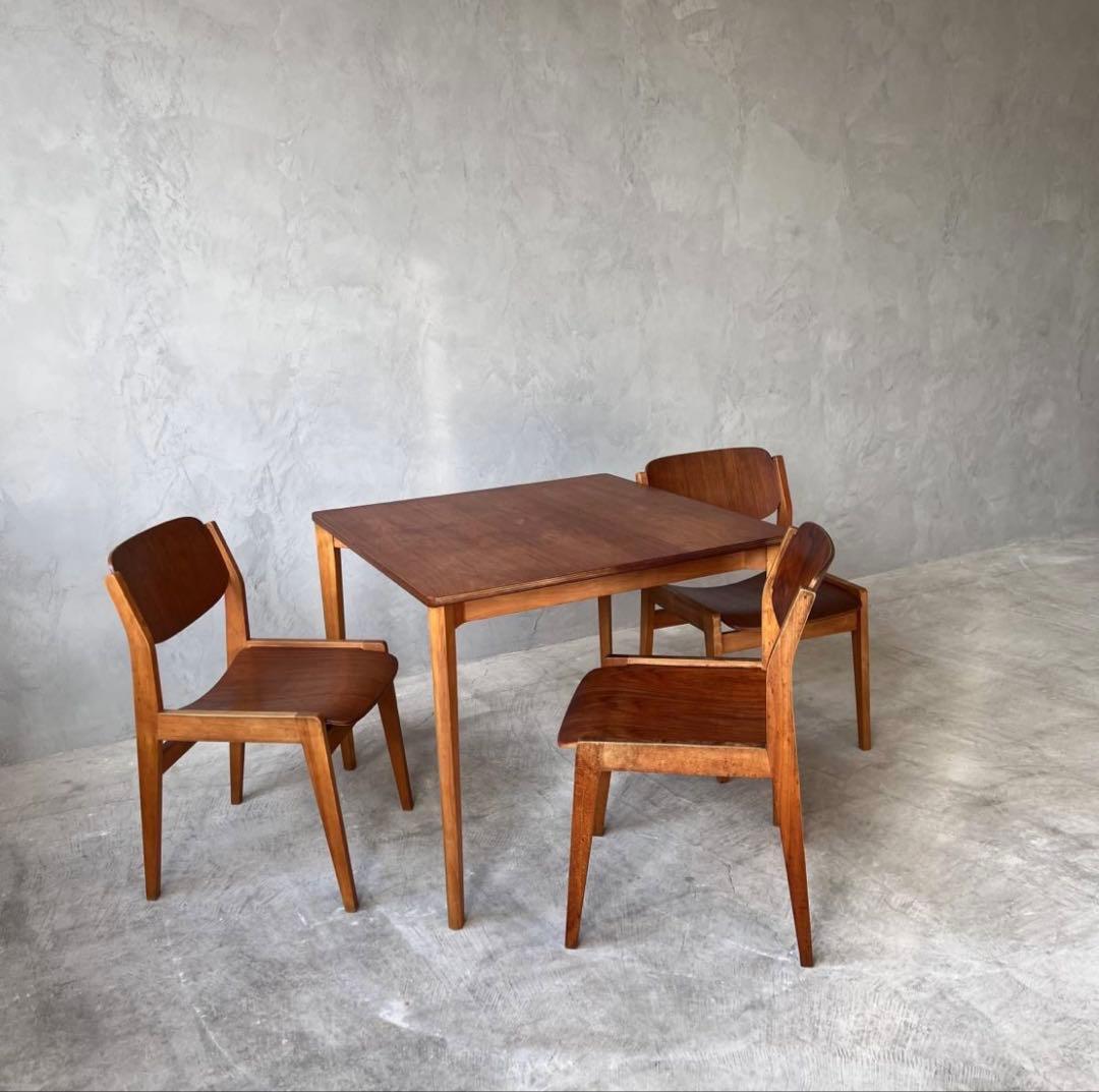 超希少 極初期型 天童木工 水之江忠臣 ブックチェア チーク材 ヴィンテージ