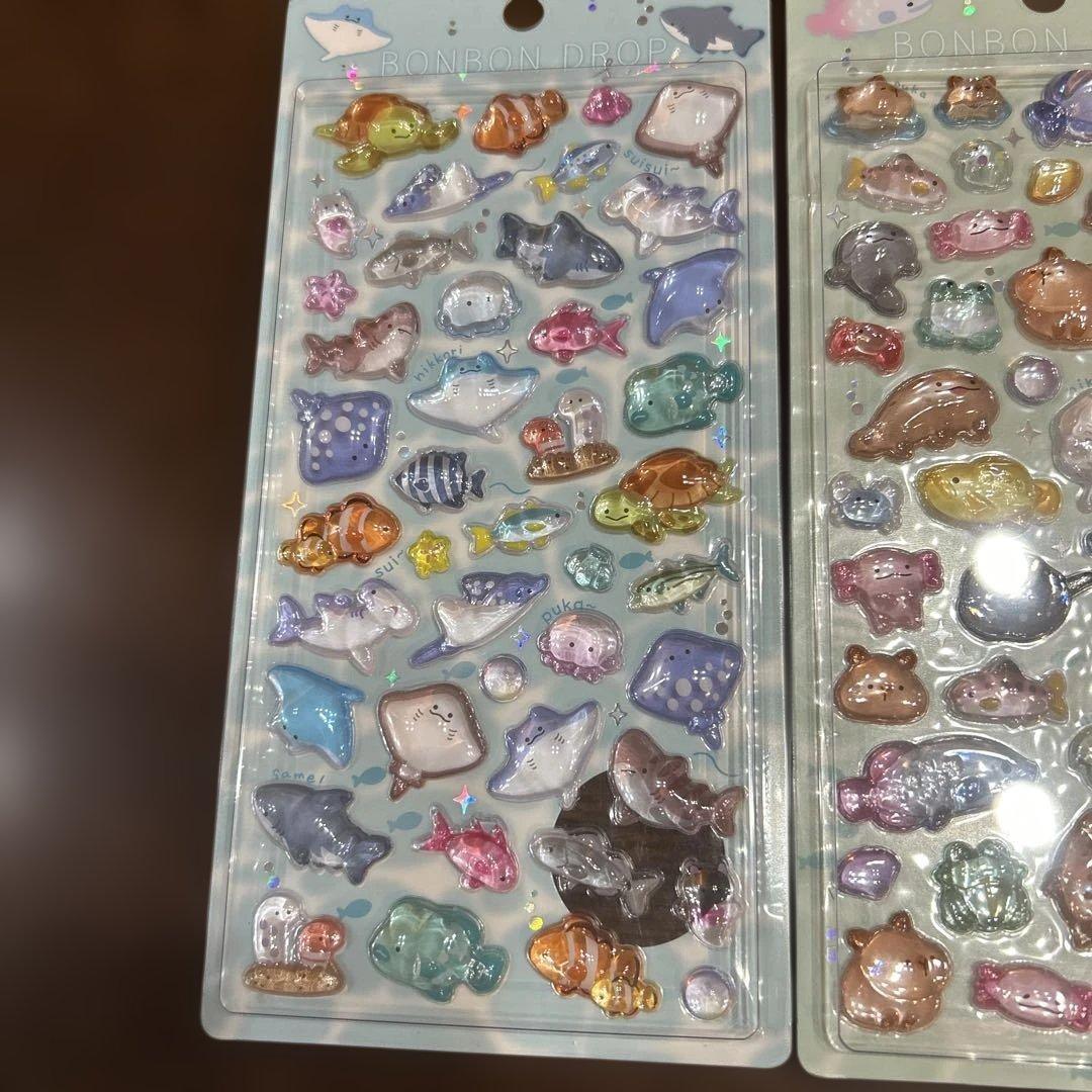 水族館限定　BONBON ボンボンドロップシール　4シート