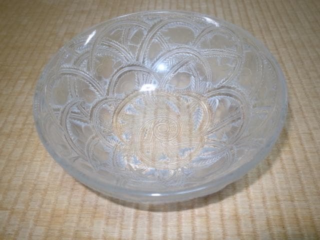 ●希少 1933年製！ルネラリック 小鳥と葉っぱの装飾『パンソン』 ボウル皿