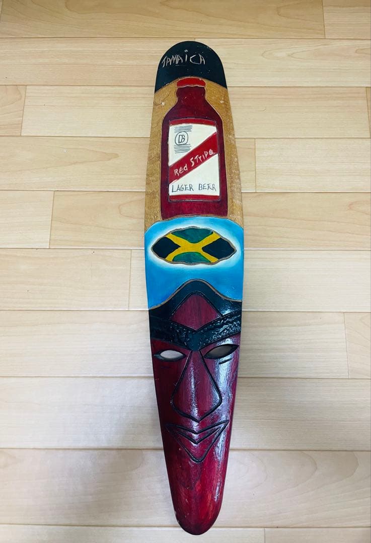 【和する】ジャマイカ　木彫り2個セット