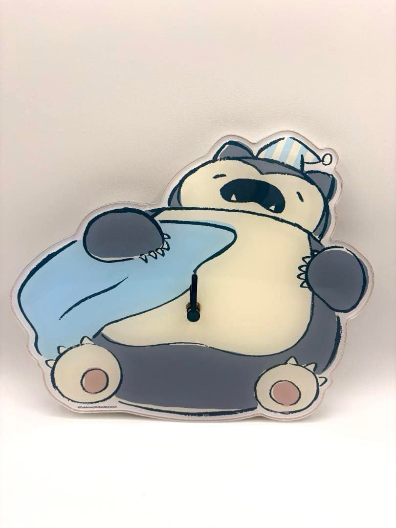 韓国限定　ポケモンストア　アクリル壁掛け時計　カビゴン