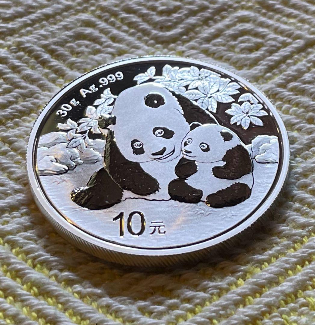 2024年 純銀 パンダ銀貨 30g 中国 10元 シルバー