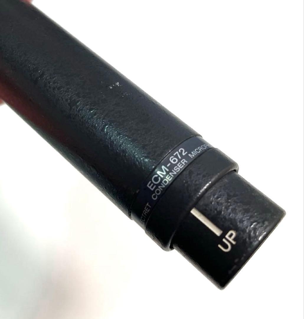 SONY コンデンサーマイク ガンマイク ECM-672 動作品 ソニー