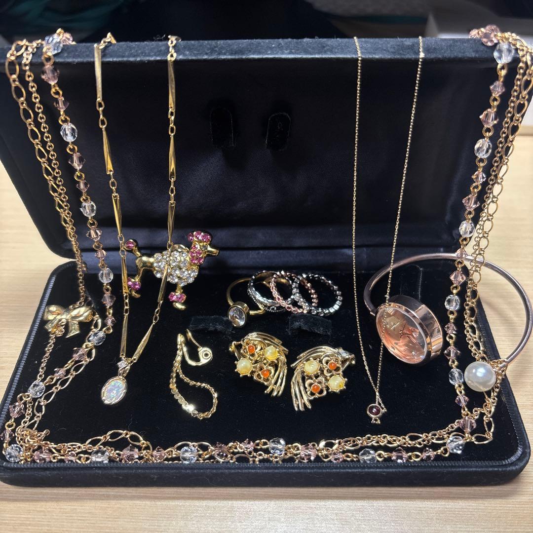 遺品生前整理アクセサリーセットまとめ売りK18GF K10など