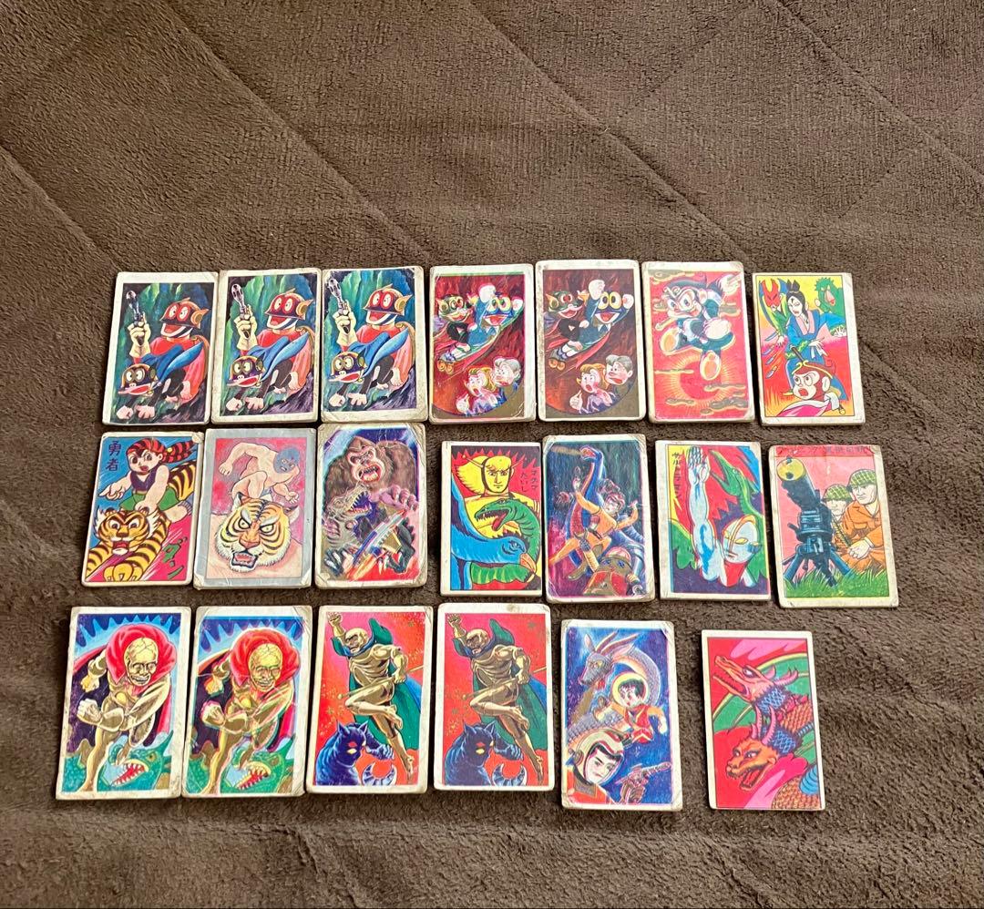 メンコ　角めんこ　昭和レトロ　タイガーマスク　勇者ダン　パーマン　黄金バット