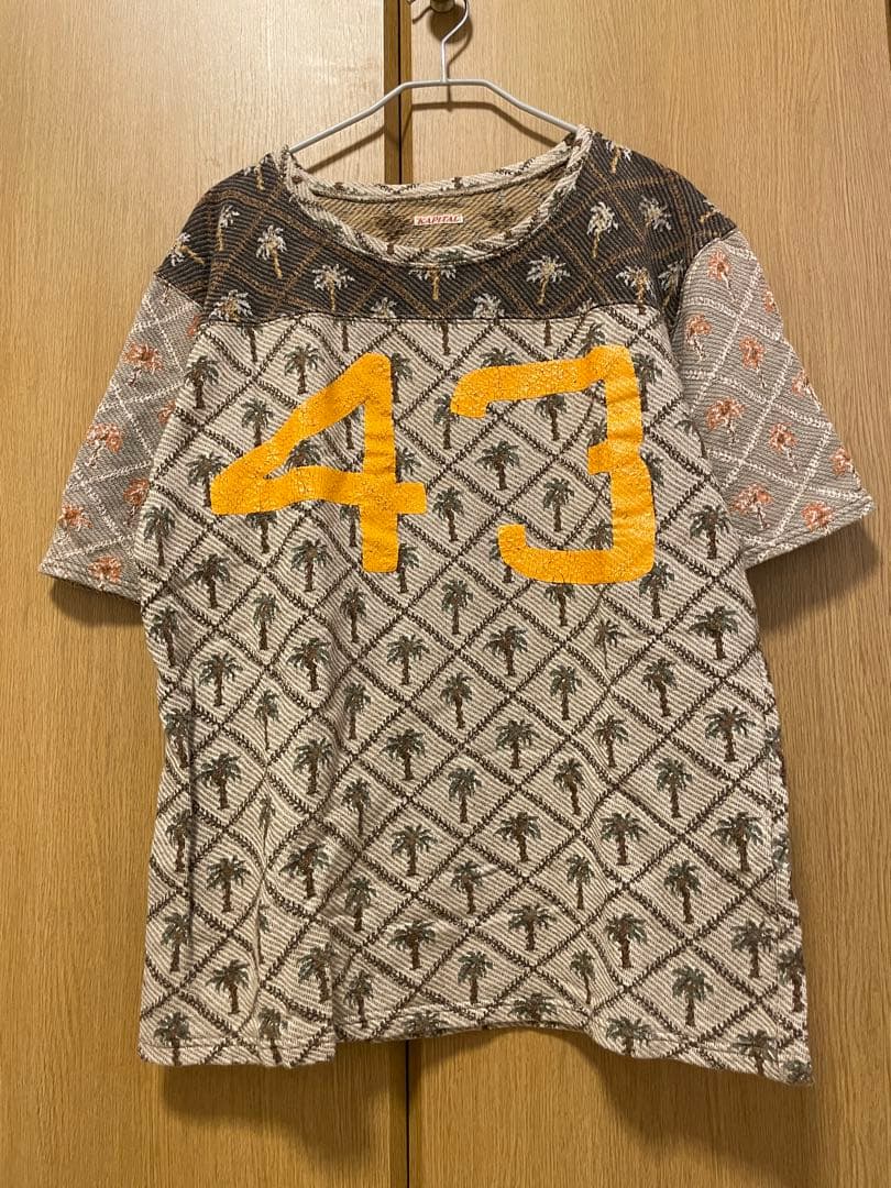 ★サニー★KAPITAL ヤシの木柄 Tシャツ 43