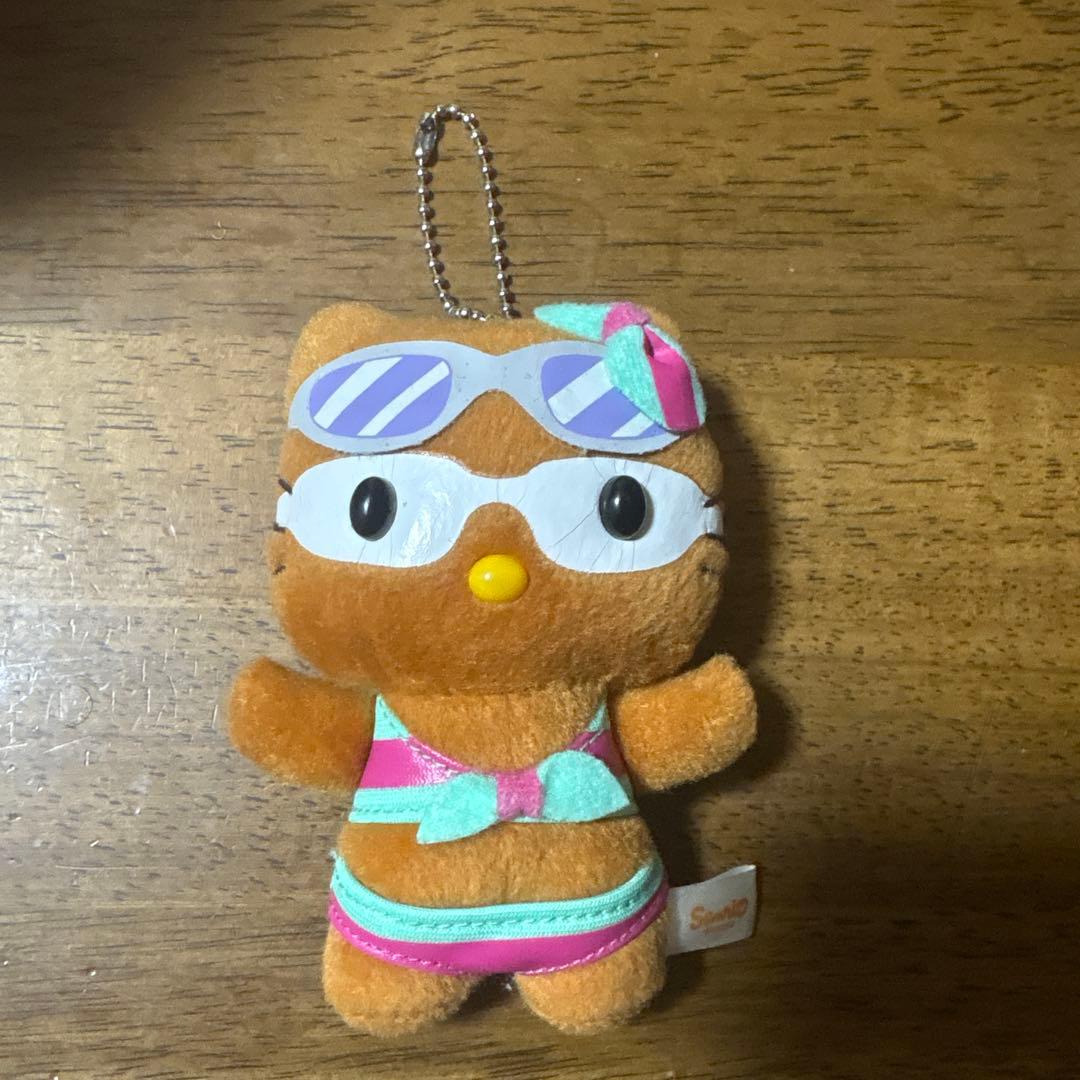激レア 日焼けキティ ぬいぐるみストラップ