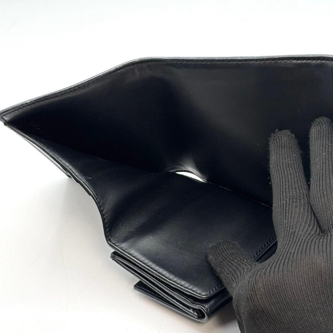 定価17万 セリーヌ 袋 トリオンフ キャンバス 三つ折り財布 エンブロイダリー