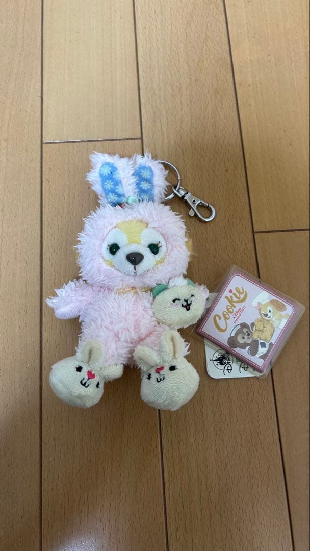 香港 ディズニー クッキーアン うさぎ・ジェラトーニ　恐竜 2体セット