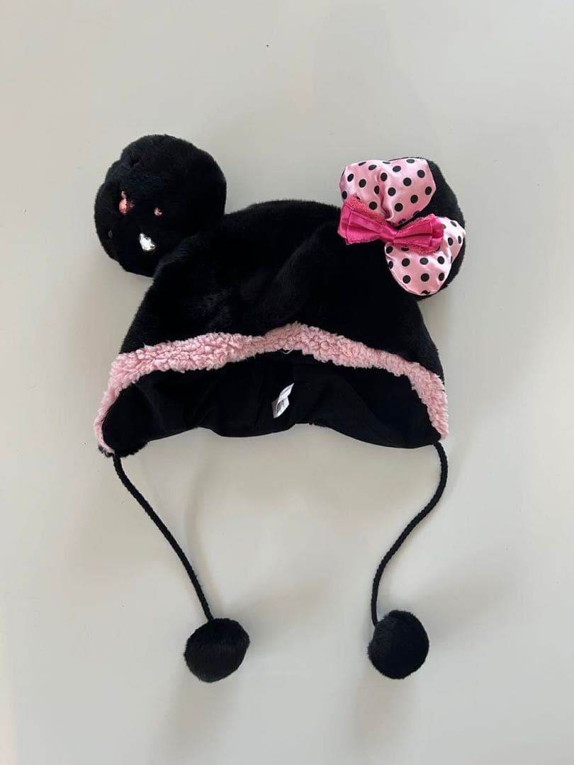 黒ピンクファンキャップ