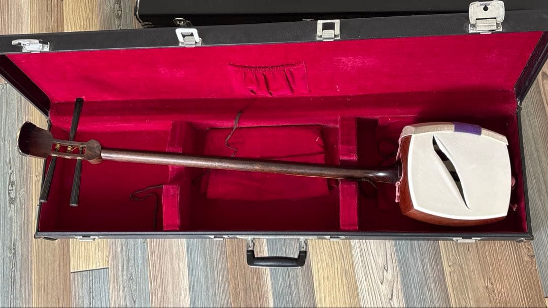 細棹三味線本体