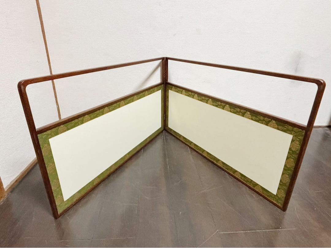 ほぼ未使用 茶道具 雲鵬 風炉先屏風 裏白 上透かし 両面使い 炉風炉兼用