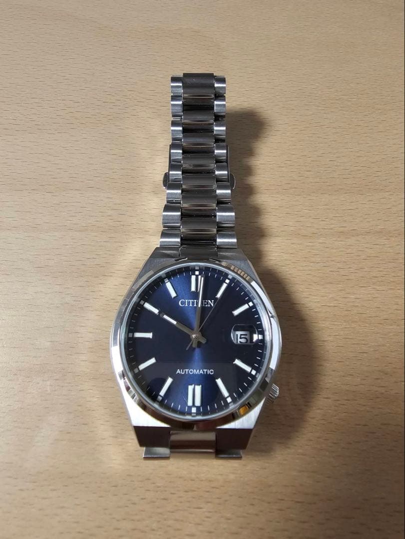 シチズン ツヨサ 37mm ブルーグレー文字盤 極美品 NJ0200-50M