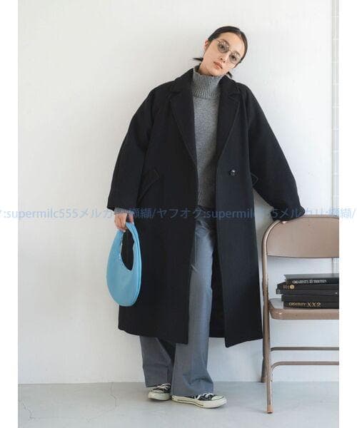 新品 Ungrid ルーズシルエットチェスターコート 　オーバーサイズ　ウール