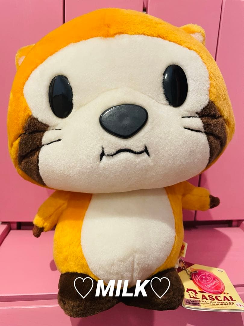 ラスカルぬいぐるみ × deviparty 超激レア レトロぬいぐるみ タグ付き